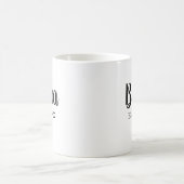 馬場設立年モダンハート父の日 コーヒーマグカップ (中央)