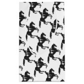 馬場馬術のギフト袋のモザイク馬およびライダー スモールペーパーバッグ (裏面)