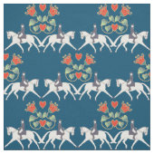 馬場馬術のハートおよび馬の綿織物 ファブリック (見本)