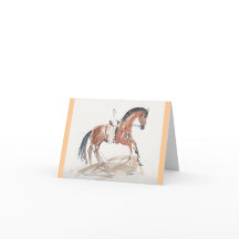 馬場馬術のメッセージカード