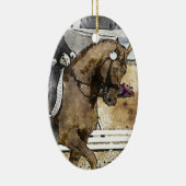 馬場馬術のライダー セラミックオーナメント (右)