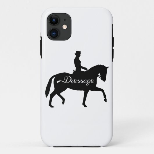 馬場馬術の乗馬の馬およびライダーのiphoneの場合 Case-Mate iPhoneケース (裏面)