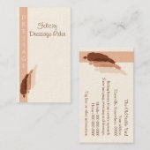 馬場馬術の半分のパスのロゴ 名刺 (正面/裏面)