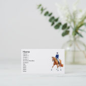馬場馬術の半分のパスの馬の名刺 名刺 (スタンド正面)