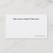 馬場馬術の名刺 名刺 (裏面)