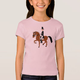 馬場馬術の子馬はティーをからかいます Tシャツ