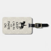 馬場馬術の平静及びPiaffeを保って下さい ラゲッジタグ (正面横)