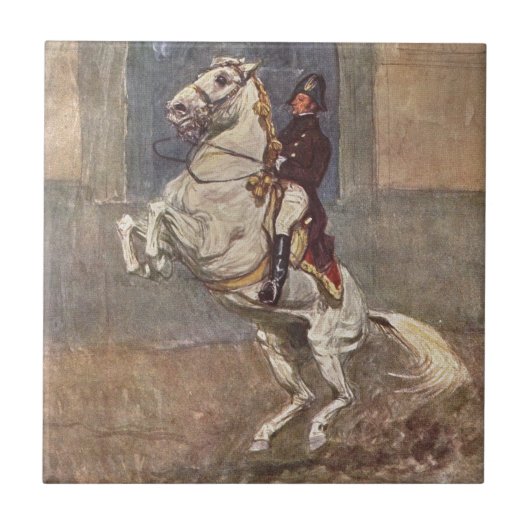 馬場馬術の馬のタイル タイル (正面)