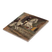 馬場馬術の馬のタイル タイル (側面)