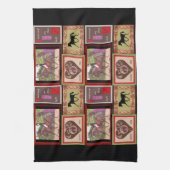 馬場馬術の馬の台所ふきん キッチンタオル (縦)