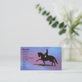 馬場馬術の馬の名刺 名刺 (スタンド正面)