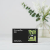 馬場馬術の馬の名刺 名刺 (スタンド正面)