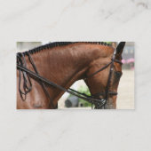 馬場馬術の馬の名刺 名刺 (裏面)