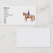 馬場馬術の馬の名刺 名刺 (正面/裏面)