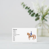 馬場馬術の馬の名刺 名刺 (スタンド正面)