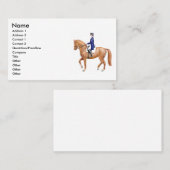 馬場馬術の馬の名刺 名刺 (正面/裏面)
