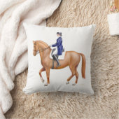 馬場馬術の馬の騎手の枕 クッション (ブランケット)