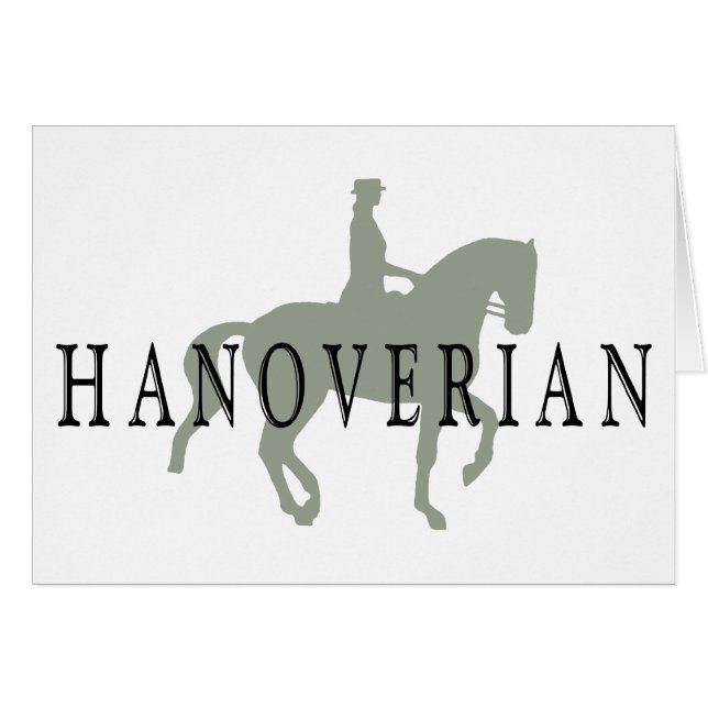 馬場馬術の馬及びライダーとのHANOVERIAN (正面横)