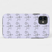 馬場馬術の馬及びライダーの線画 Case-Mate iPhoneケース (裏面(横))