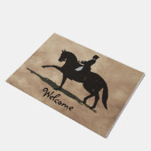 馬場馬術の馬及びライダー ドアマット (アングル)