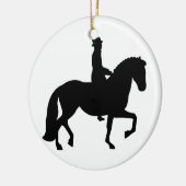 馬場馬術の馬 セラミックオーナメント (左)
