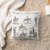 馬場馬術は馬のバレエの装飾用クッションです クッション (ブランケット)