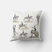 馬場馬術は馬のバレエの装飾用クッションです クッション (裏面)