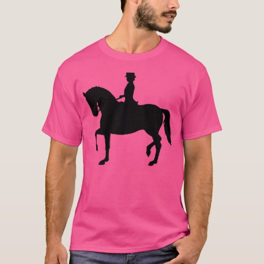 馬場馬術馬術馬上競技アイコン Tシャツ (正面)