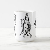 馬場馬術3のSketchs 2のマグ コーヒーマグカップ (中央)