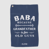 馬場 |祖父は年老いた人のための ゴルフタオル (正面)