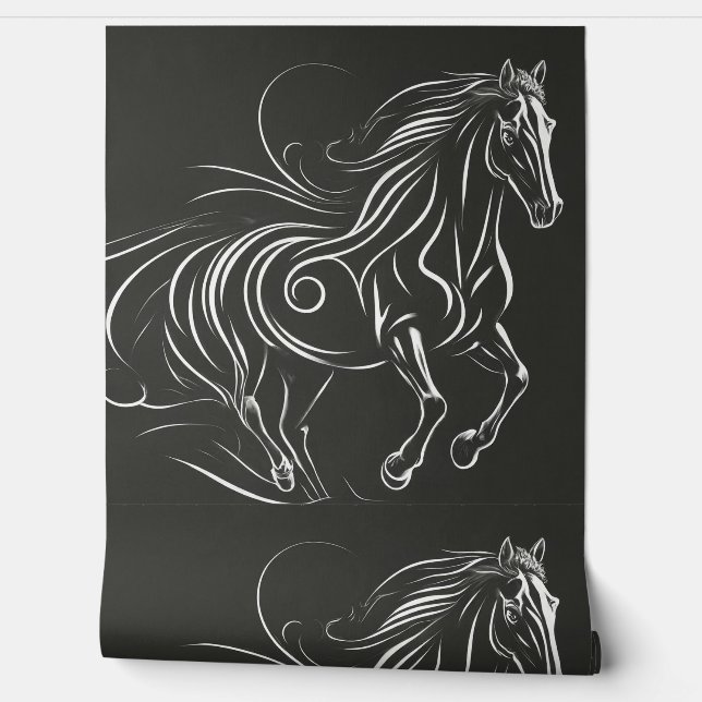 馬壁背景スクロール線の背景 壁紙 (ほどく)