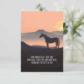 馬好きいくつかの馬はあなたをテストする サンキューカード (スタンド正面)