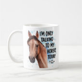 馬好きおもしろいギフトウェスタン女性のカーボーイエクエストリアン コーヒーマグカップ (左)