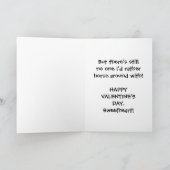 馬好きおもしろいバレンタイン夫または妻 シーズンカード (内部)