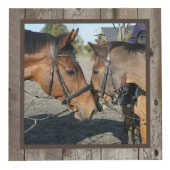 馬好きと引用文素朴 フォトキューブ (正面)