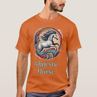 馬好きな人へのアートギフト Tシャツ