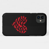 馬好きな人向けのハートモチーフの面白い馬のデザイン Case-Mate iPhoneケース (裏面(横))