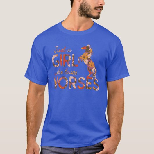 馬好きな女の子だけ Tシャツ (正面)