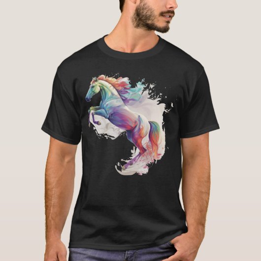 馬好きな少年が愛と力を発揮 Tシャツ (正面)