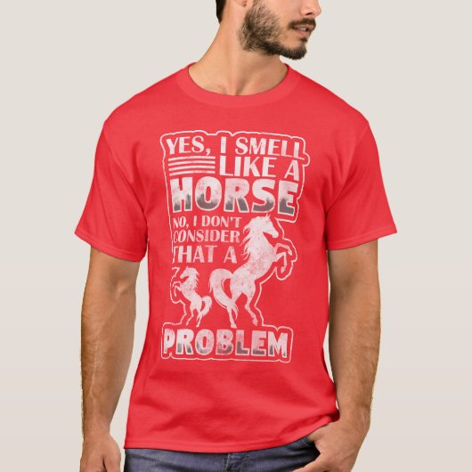 馬好きな少年 馬の乗馬スターブル Tシャツ (正面)