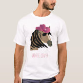 馬好きのかわいいトレンド Tシャツ (正面)