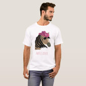 馬好きのかわいいトレンド Tシャツ (正面フル)