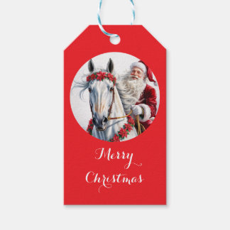 馬好きのためのクリスマスギフタグ ギフトタグ