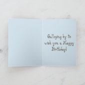 馬好きのためのバースデー・カード カード (内部)