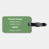 馬好きのカスタム荷札 ラゲッジタグ (裏面横)