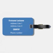 馬好きのカスタム荷札 ラゲッジタグ (裏面横)