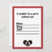 馬好きのパーティー 招待状 (裏面)