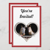 馬好きのパーティー 招待状 (正面/裏面)