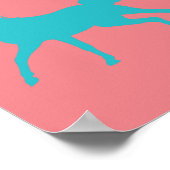 馬好きのポスパーソナライズされたター。 ポスター (角)