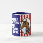 馬好きのマグ マグカップ (中央)